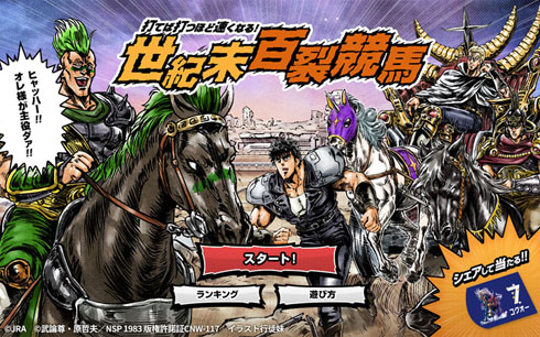 JRAと北斗の拳コラボコクオー号ゼッケン最高