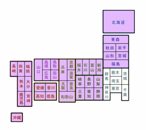 ルマンドアイス発売地域