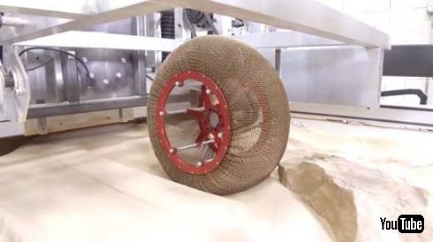 NASA タイヤ 火星 チェインメイル