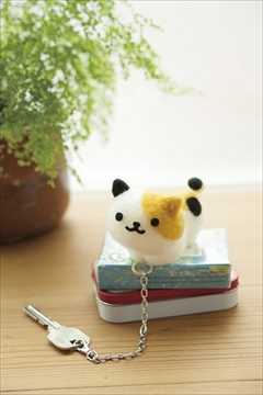 ニードルフェルトでねこあつめ