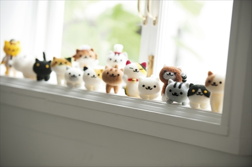 ニードルフェルトでねこあつめ