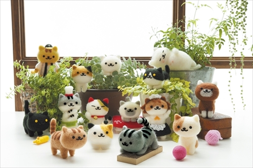 ニードルフェルトでねこあつめ