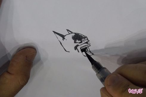 キムジュンギ Kim Jung gi 東京コミコン 東京コミックコンベンション2017 ライブドローイング ぺんてる 筆ペン