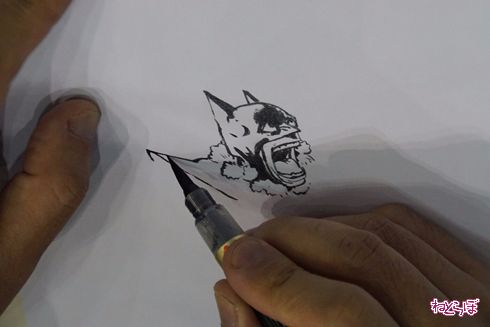 キムジュンギ Kim Jung gi 東京コミコン 東京コミックコンベンション2017 ライブドローイング ぺんてる 筆ペン