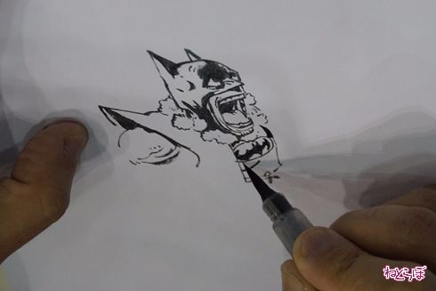 キムジュンギ Kim Jung gi 東京コミコン 東京コミックコンベンション2017 ライブドローイング ぺんてる 筆ペン