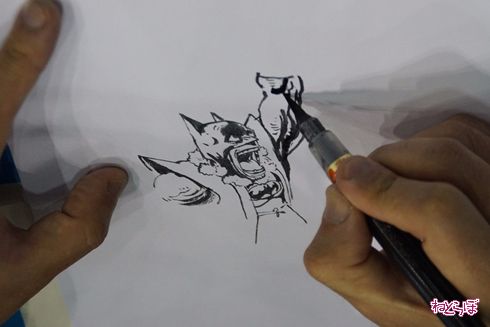 キムジュンギ Kim Jung gi 東京コミコン 東京コミックコンベンション2017 ライブドローイング ぺんてる 筆ペン