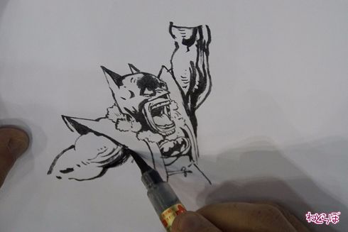 キムジュンギ Kim Jung gi 東京コミコン 東京コミックコンベンション2017 ライブドローイング ぺんてる 筆ペン