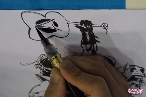 キムジュンギ Kim Jung gi 東京コミコン 東京コミックコンベンション2017 ライブドローイング ぺんてる 筆ペン