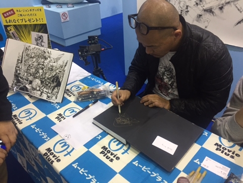 キムジュンギ Kim Jung gi 東京コミコン 東京コミックコンベンション2017 ライブドローイング ぺんてる 筆ペン