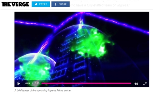 Niantic「Ingress Prime」2018年リリースへ　アニメシリーズ化も予定