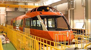 70000形製造の様子（塗装後）