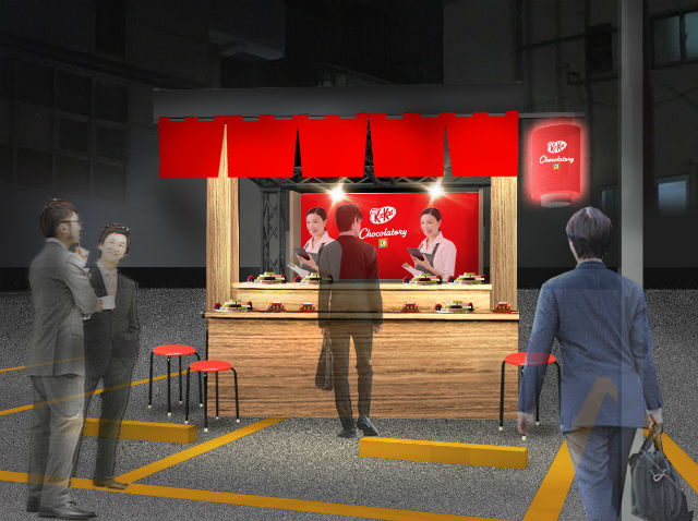 キットカットの屋台が期間限定でオープン　寿司折り風のお土産も買えちゃう