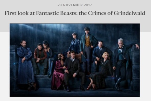  「ファンタスティック・ビーストと黒い魔法使いの誕生」ファーストルック