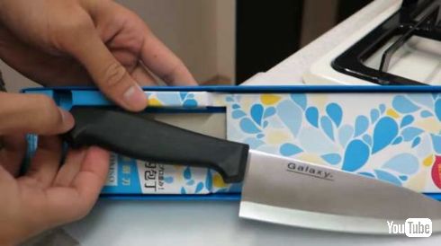 100均 包丁 研いでみた 切れ味 研石 3万円