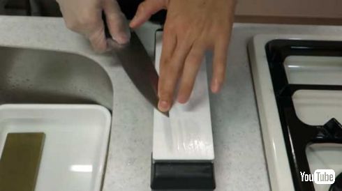 100均 包丁 研いでみた 切れ味 研石 3万円