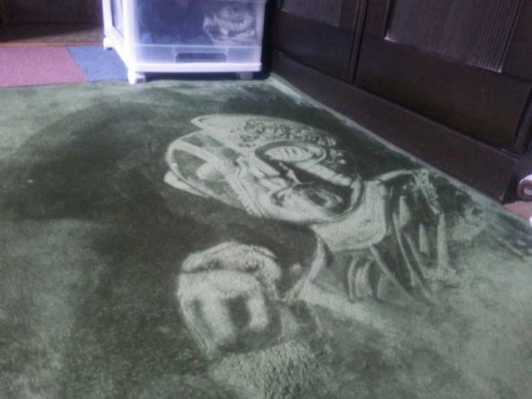 絨毯 アート イラスト エヴァンゲリオン ガンダム