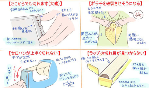 不器用あるある