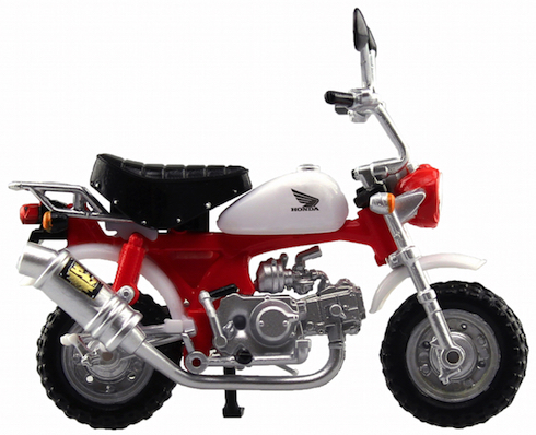 モンキー ゴリラ バイク ミニチュア カプセルトイ