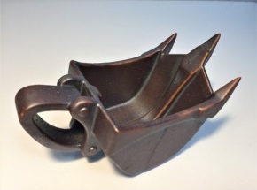 油圧ショベル カップ 黒鉄 鉄さび ショベルカー コーヒー リッパーバケット