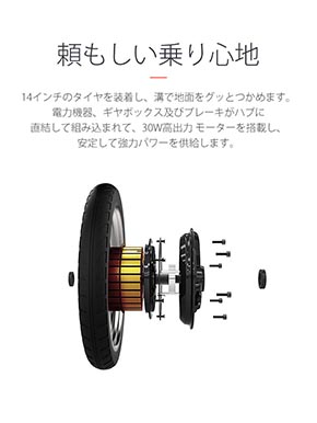 電動モーターを内蔵したリアハブ部