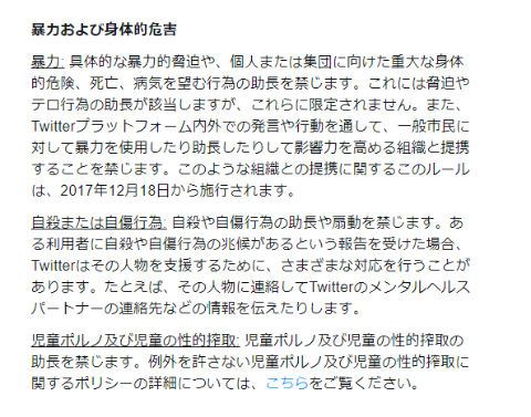 Twitter ルール