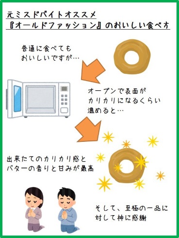 ミスタードーナツ おいしい食べ方 レンジ オーブン 冷凍 ポン・デ・リング