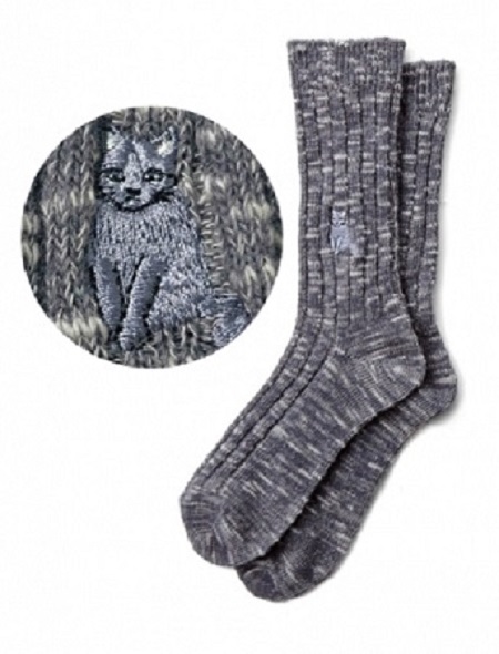 猫毛かくれんぼソックス