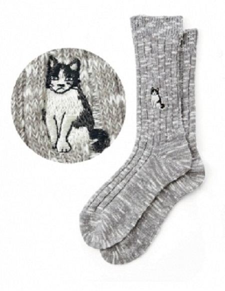 猫毛かくれんぼソックス