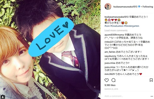 益若つばさ　息子　大きい