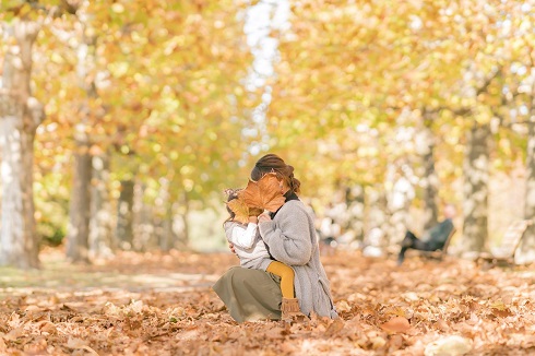 高い高い　妻　娘　写真
