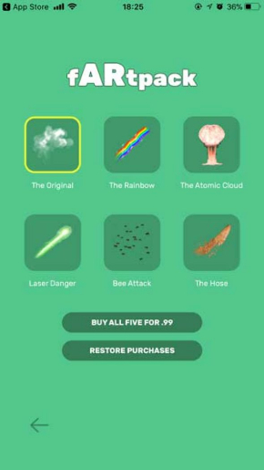 fARtjacker おなら AR アプリ