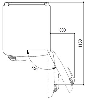 ワーゲンバス冷蔵庫　設置スペース