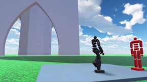 スーパーボールを物理エンジンでシミュレーション