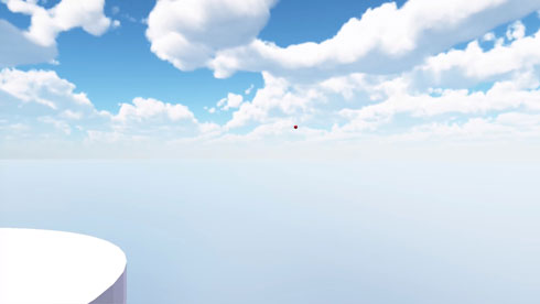 スーパーボールを物理エンジンでシミュレーション