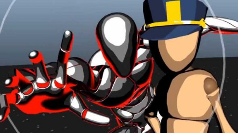 3D アニメーション ジョジョ 承太郎 オラオラ 動画 スタンド