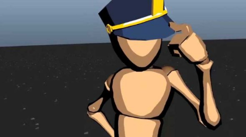 3D アニメーション ジョジョ 承太郎 オラオラ 動画 スタンド