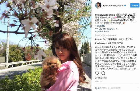 ほしのあき 深田恭子 愛犬 忘年会