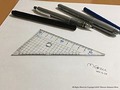 これが手描きだと……!?　本物にしか見えない三角定規のイラストに「うますぎて意味がわからない」と大絶賛の嵐