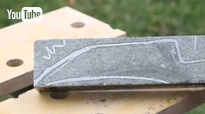 石の塊 石のナイフ 作り方 研磨 YouTube