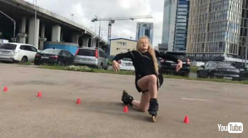 ローラースケート 女の子 うまい すごい プロ Sofia Bogdanova