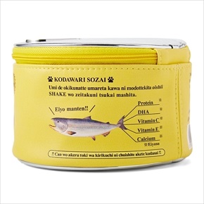 フェリシモ猫部・お魚猫缶ポーチ