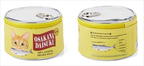 フェリシモ猫部・お魚猫缶ポーチ
