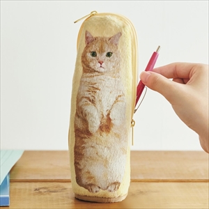 ▶メルカリ便60サイズ◀　フェリシモ　猫部　猫缶　ポーチ　茶 ▷メルカリ便60サイズ◁フェリシモ猫部猫缶ポーチ茶