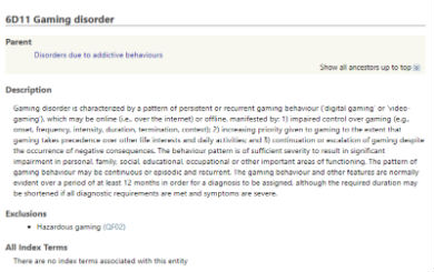 ゲーム障害 ICD