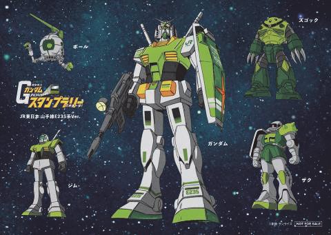 JR東日本 機動戦士ガンダム スタンプラリー オリジナルガンプラ