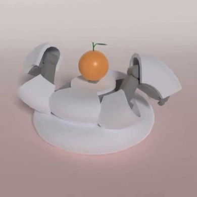鏡開き 3D 変形