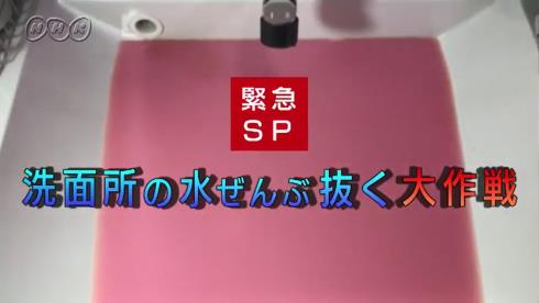 nhk テレビ東京 池 洗面所 水 ぜんぶ抜く