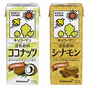 豆乳　キッコーマン　チョコミント　ココナッツ　シナモン