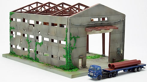 「また何ともコアすぎるモノを…！」1/150スケールで再現されたレイアウトの自由度が高い「廃墟」が登場