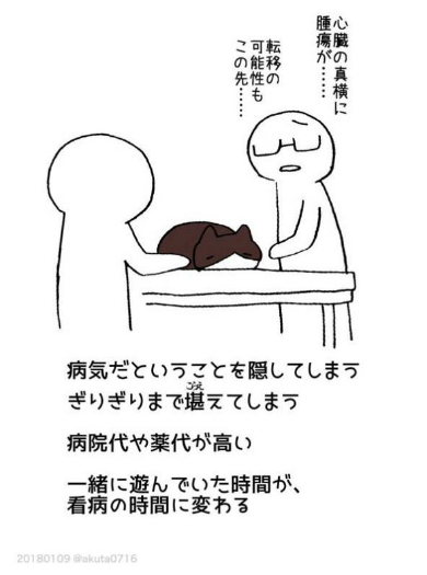 猫を飼うのは大変 イラスト 幸せだったか